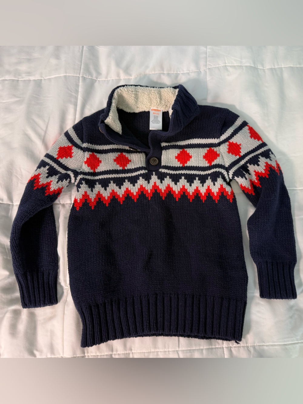Gymboree Boys Fair Isle Sweater Cotton